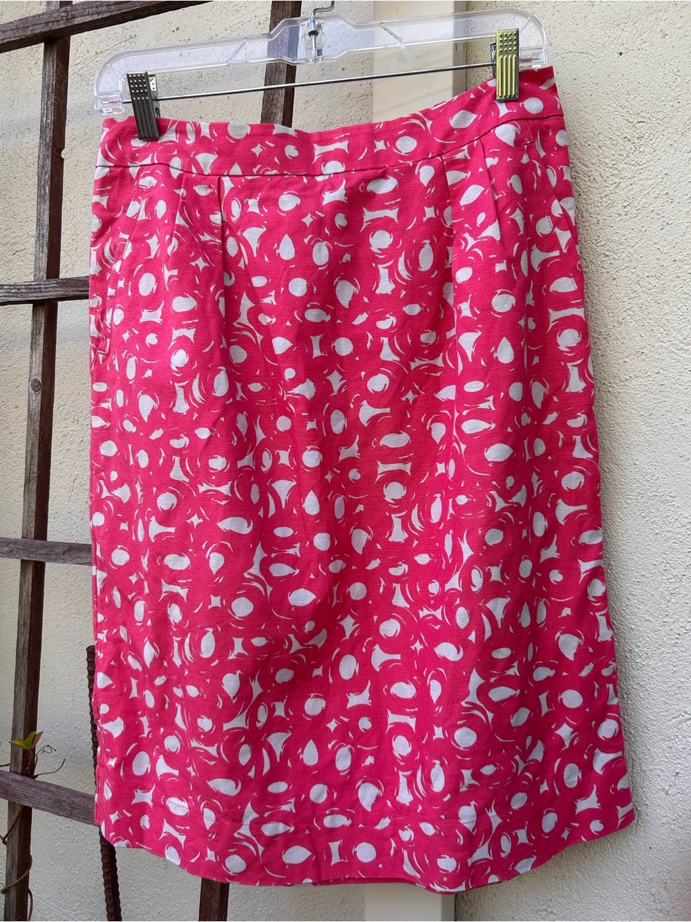 Boden - Pink printed pencil skirt